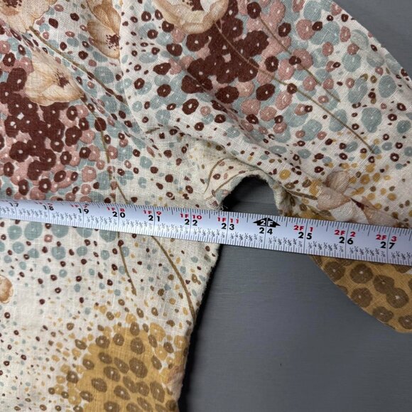 Vintage Sears Jeans Joint Floral Crazy Wide Collar Button Up Western Shirt XL - Picture 6 of 6